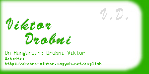 viktor drobni business card